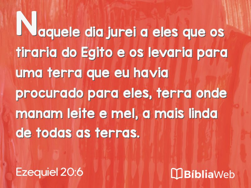 Ezequiel 20:6 em imagem para compartilhar