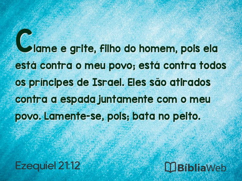 Ezequiel 21:12 em imagem para compartilhar