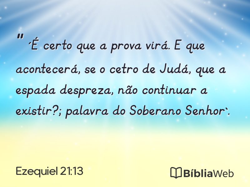 Ezequiel 21:13 em imagem para compartilhar