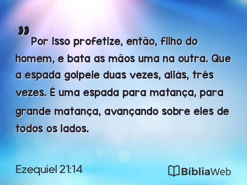 Ezequiel 21:14 em imagem para compartilhar