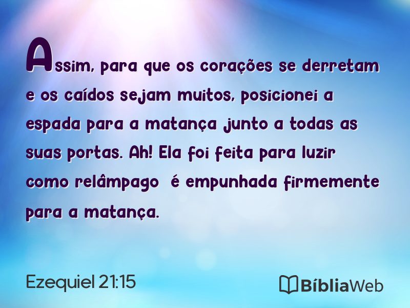 Ezequiel 21:15 em imagem para compartilhar