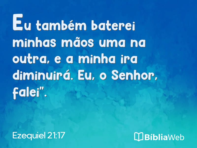 Ezequiel 21:17 em imagem para compartilhar