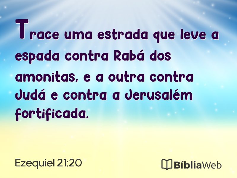 Ezequiel 21:20 em imagem para compartilhar