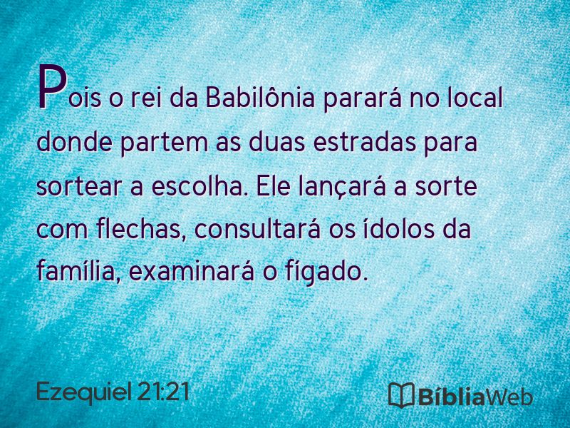 Ezequiel 21:21 em imagem para compartilhar