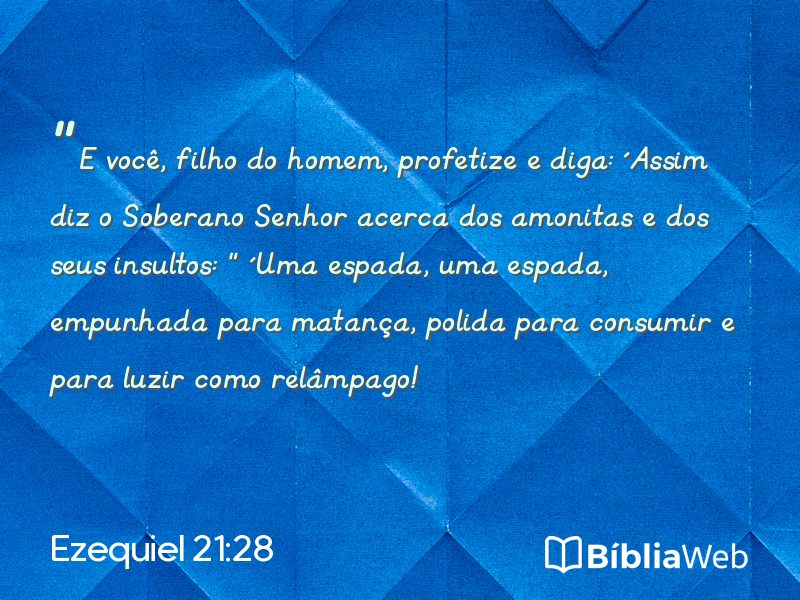 Ezequiel 21:28 em imagem para compartilhar