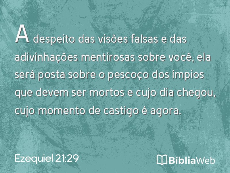 Ezequiel 21:29 em imagem para compartilhar