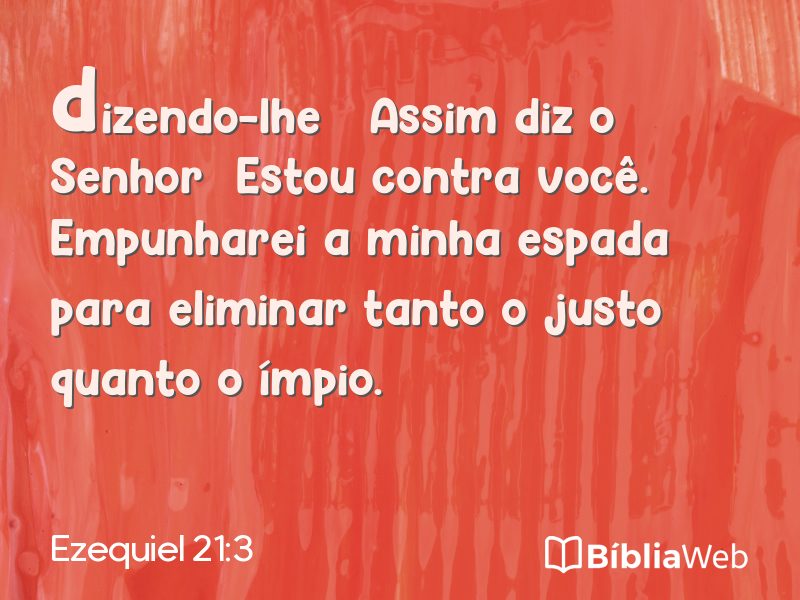 Ezequiel 21:3 em imagem para compartilhar