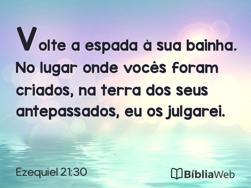 Ezequiel 21:30 em imagem para compartilhar