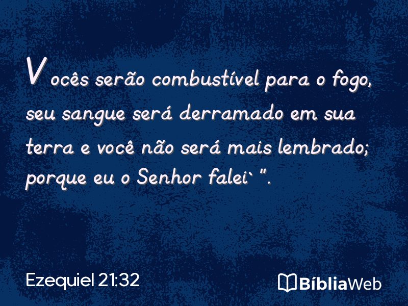 Ezequiel 21:32 em imagem para compartilhar