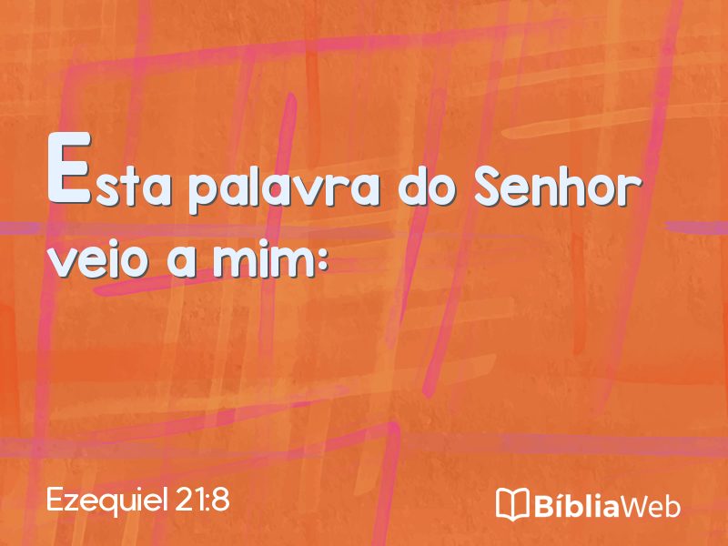 Ezequiel 21:8 em imagem para compartilhar