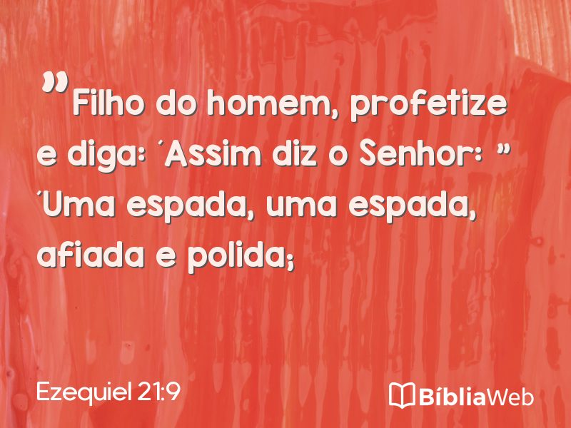Ezequiel 21:9 em imagem para compartilhar
