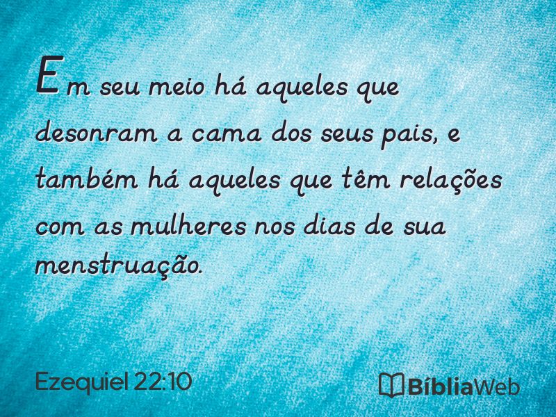 Ezequiel 22:10 em imagem para compartilhar