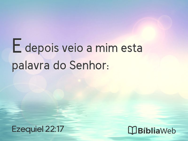 Ezequiel 22:17 em imagem para compartilhar