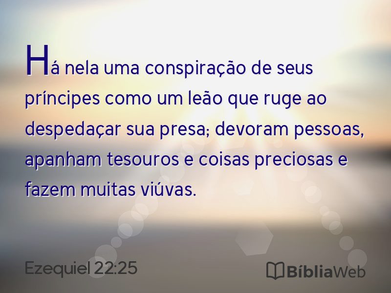 Ezequiel 22:25 em imagem para compartilhar