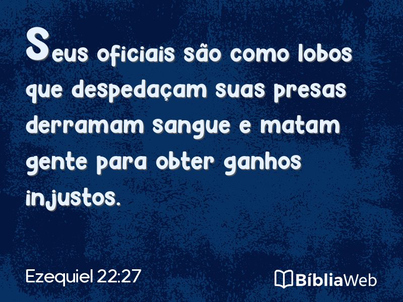Ezequiel 22:27 em imagem para compartilhar