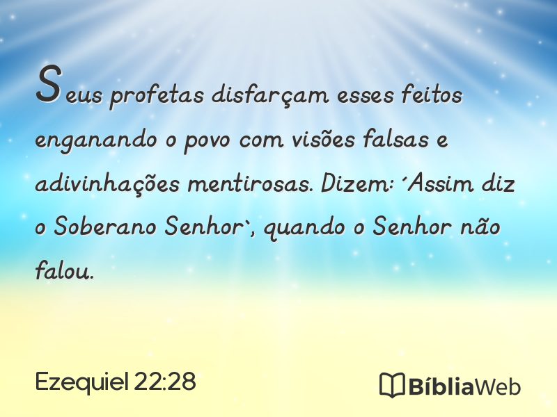 Ezequiel 22:28 em imagem para compartilhar