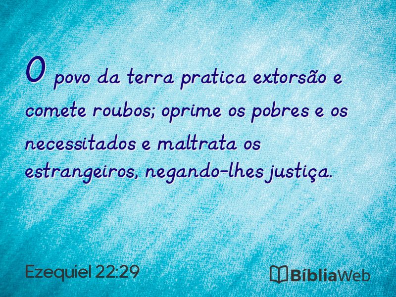 Ezequiel 22:29 em imagem para compartilhar