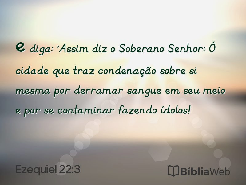 Ezequiel 22:3 em imagem para compartilhar