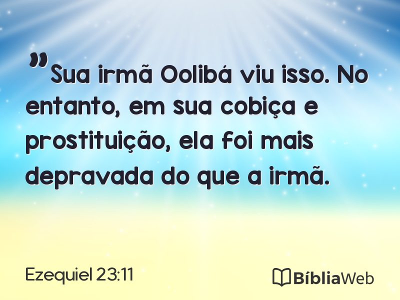 Ezequiel 23:11 em imagem para compartilhar