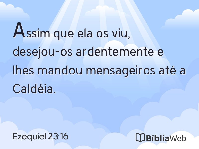 Ezequiel 23:16 em imagem para compartilhar