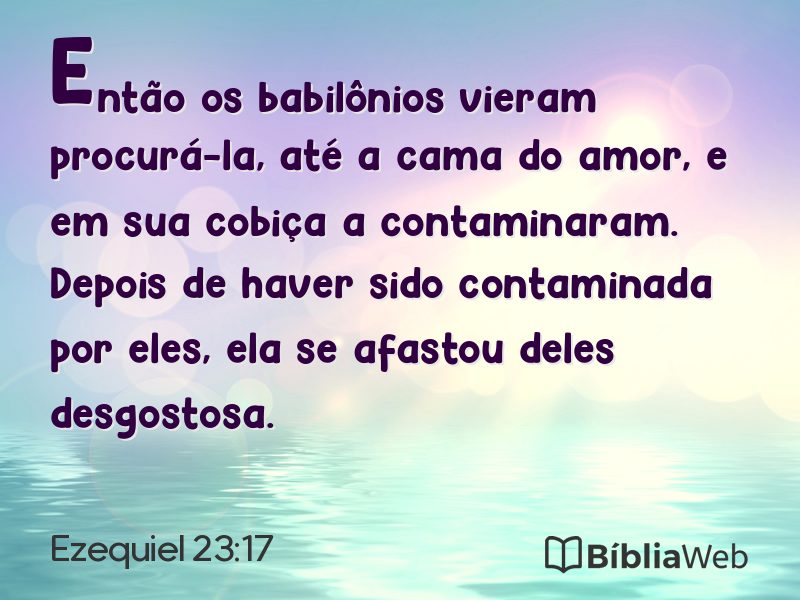 Ezequiel 23:17 em imagem para compartilhar