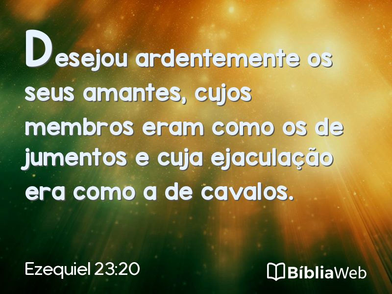 Ezequiel 23:20 em imagem para compartilhar