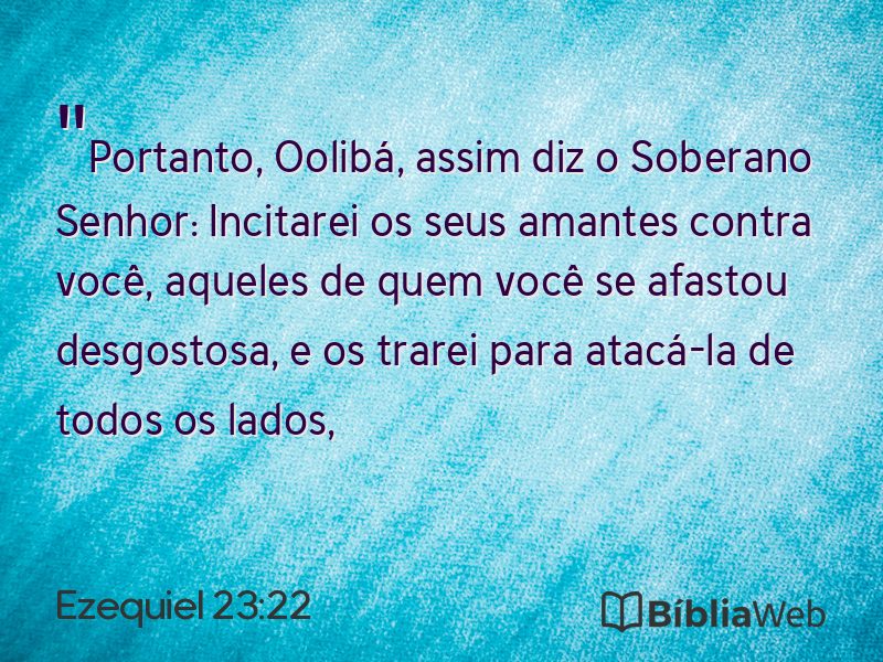 Ezequiel 23:22 em imagem para compartilhar