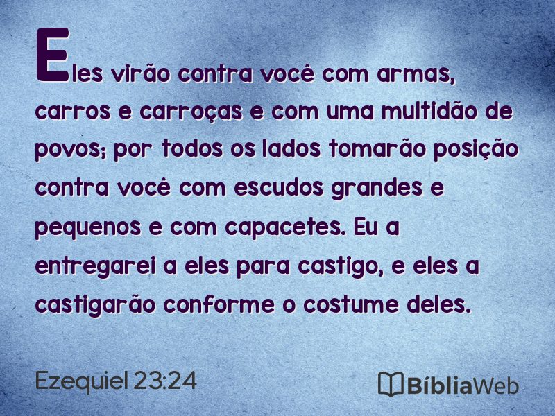 Ezequiel 23:24 em imagem para compartilhar