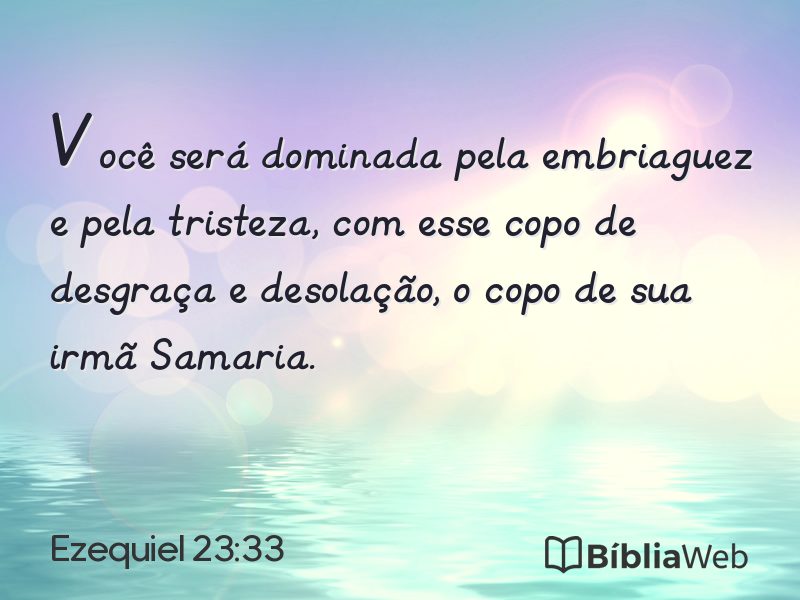 Ezequiel 23:33 em imagem para compartilhar