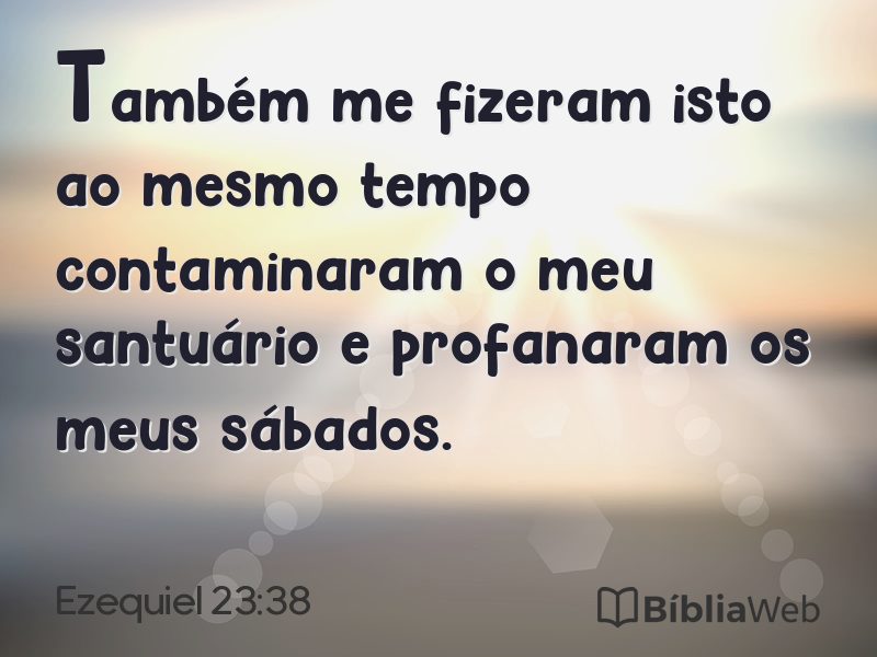 Ezequiel 23:38 em imagem para compartilhar