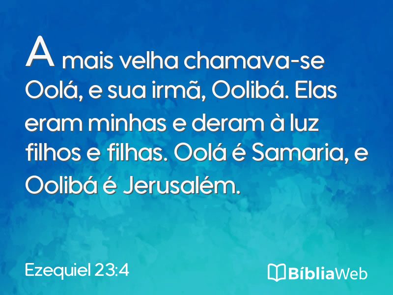 Ezequiel 23:4 em imagem para compartilhar