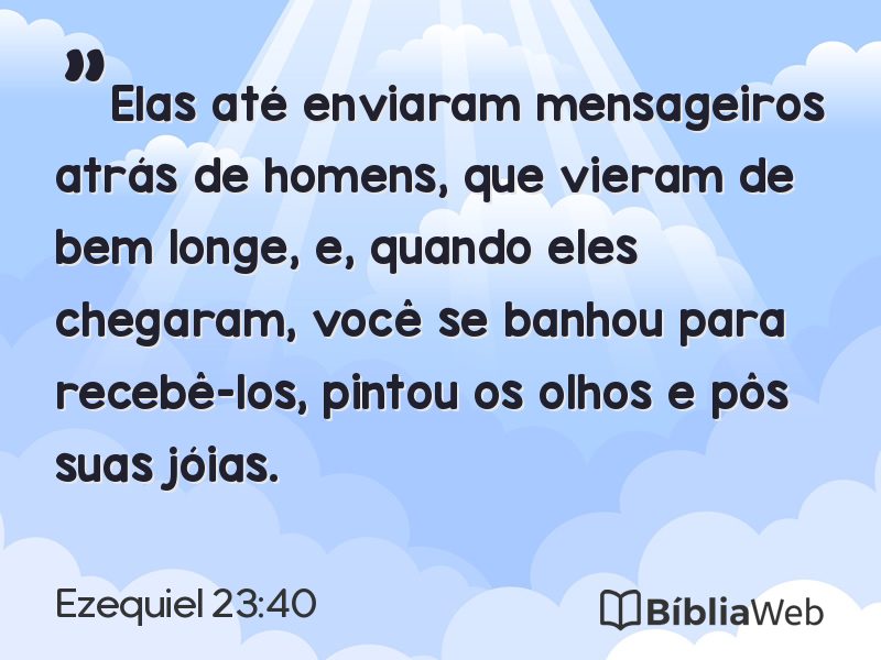 Ezequiel 23:40 em imagem para compartilhar