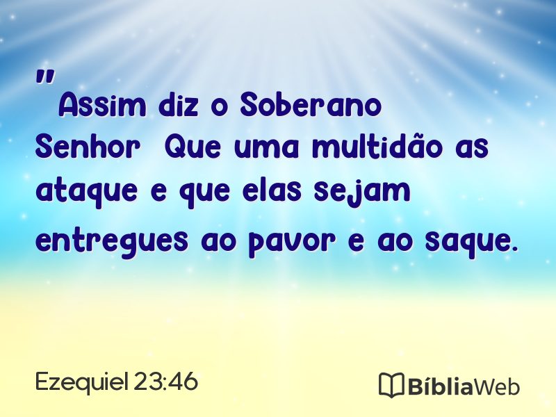 Ezequiel 23:46 em imagem para compartilhar