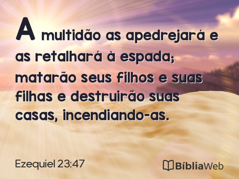 Ezequiel 23:47 em imagem para compartilhar