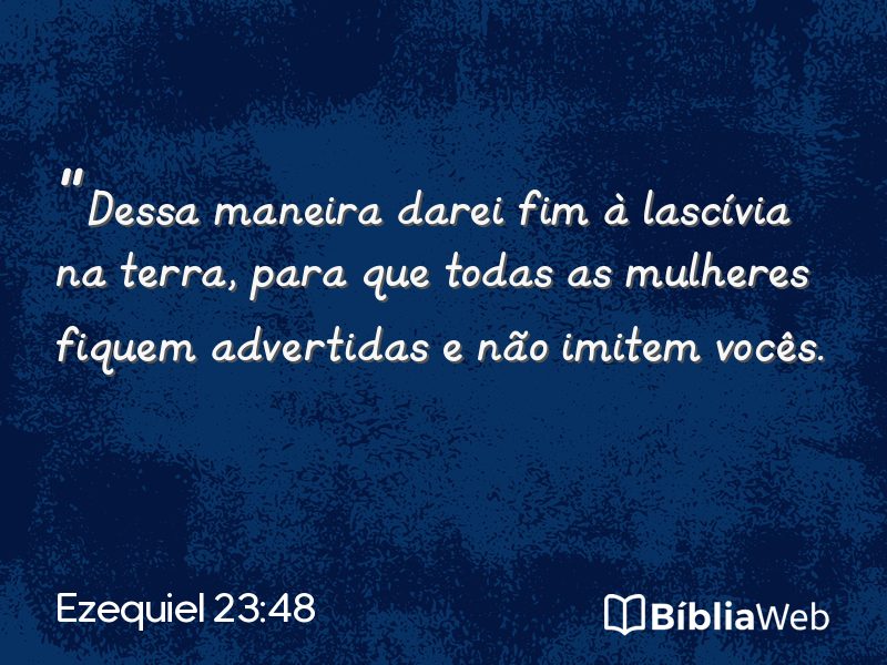 Ezequiel 23:48 em imagem para compartilhar