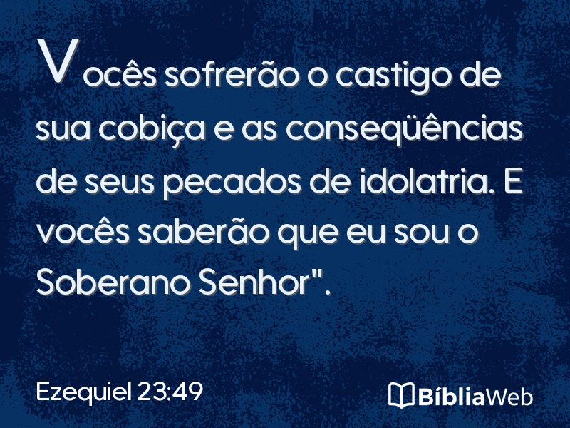 Ezequiel 23:49 em imagem para compartilhar