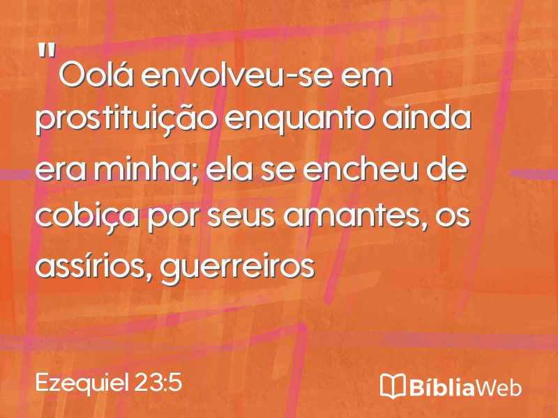 Ezequiel 23:5 em imagem para compartilhar