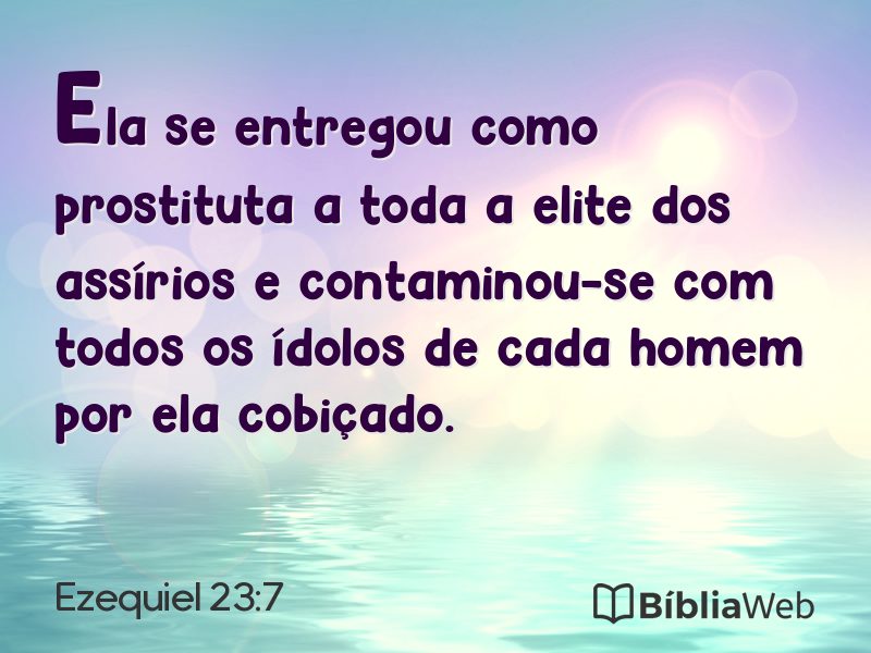 Ezequiel 23:7 em imagem para compartilhar
