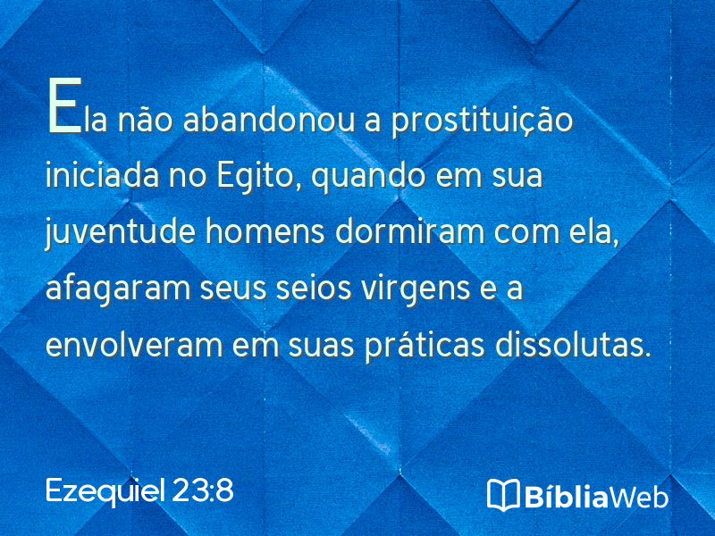 Ezequiel 23:8 em imagem para compartilhar