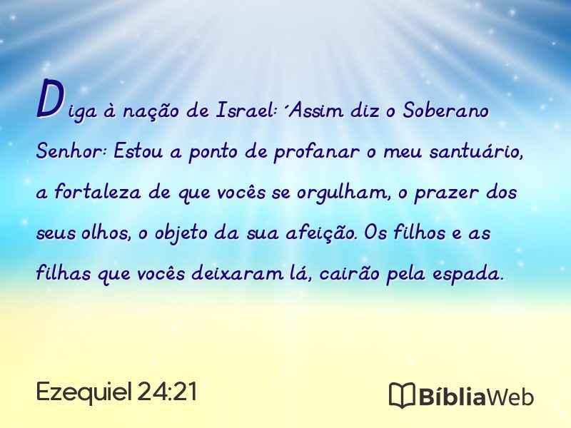 Ezequiel 24:21 em imagem para compartilhar