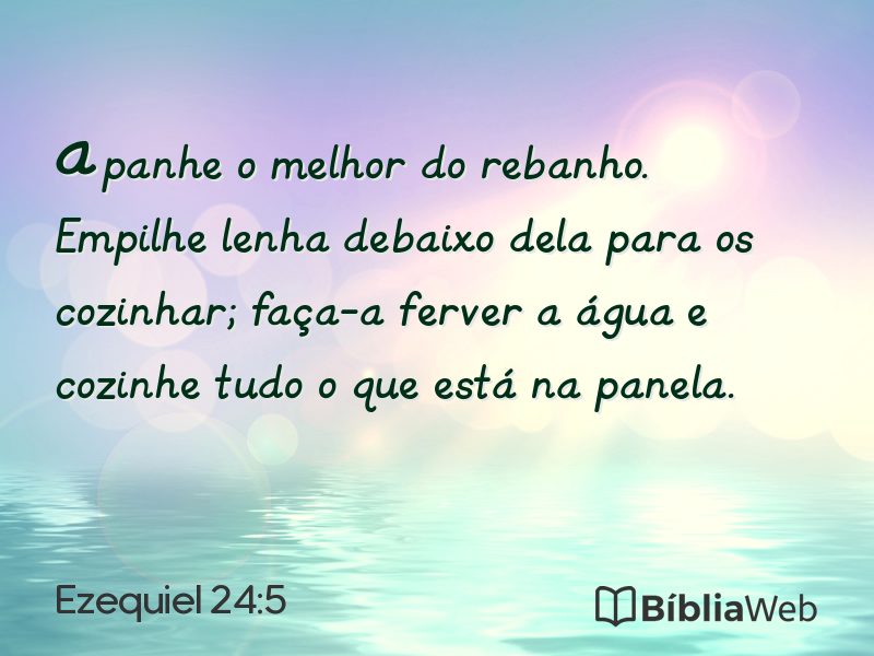 Ezequiel 24:5 em imagem para compartilhar