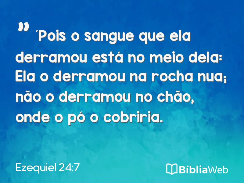 Ezequiel 24:7 em imagem para compartilhar