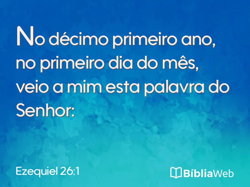 Ezequiel 26:1 em imagem para compartilhar
