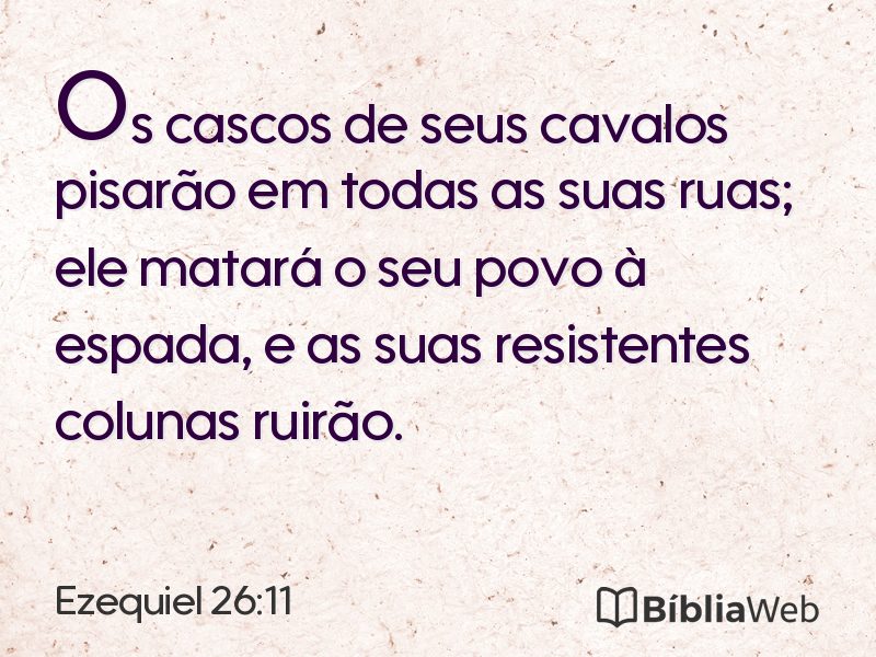 Ezequiel 26:11 em imagem para compartilhar
