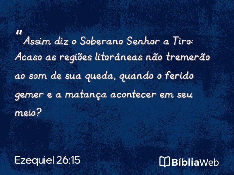 Ezequiel 26:15 em imagem para compartilhar
