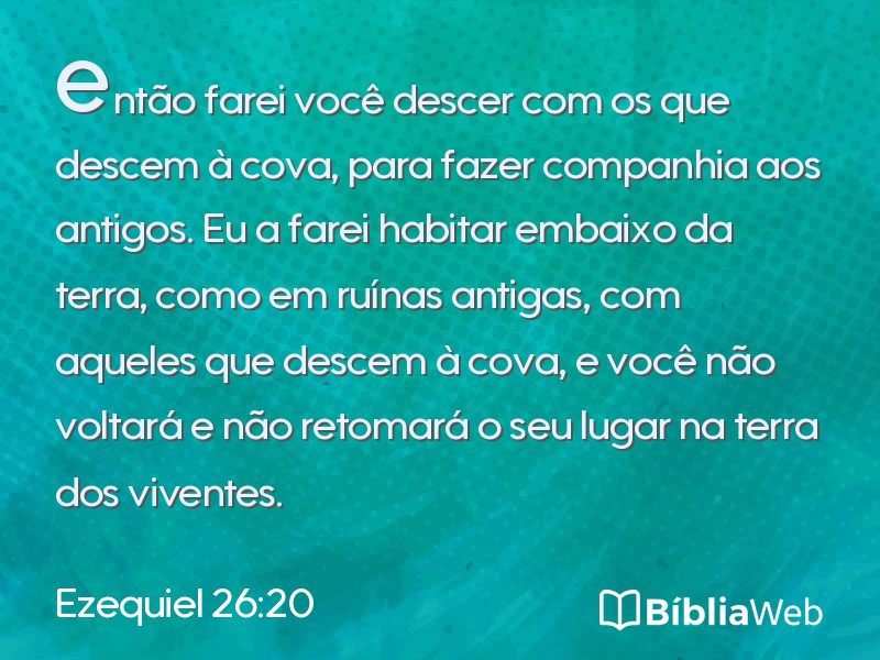 Ezequiel 26:20 em imagem para compartilhar