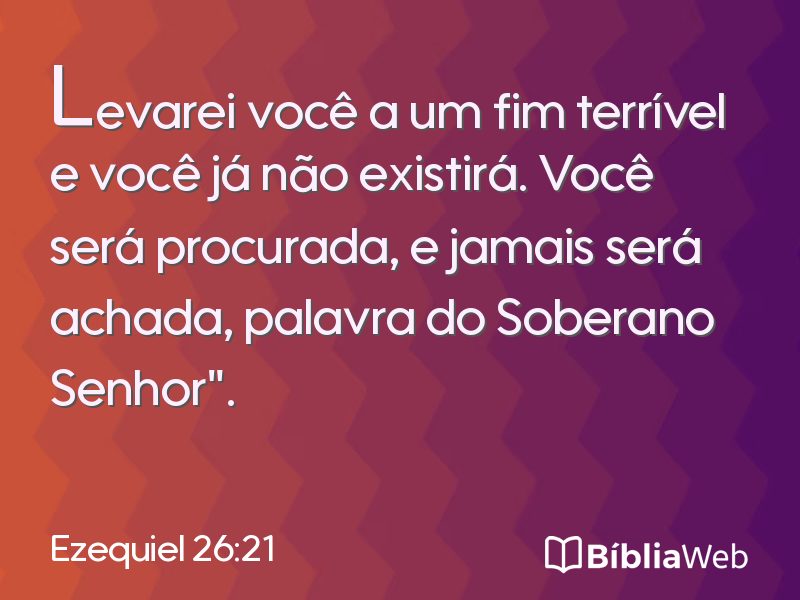 Ezequiel 26:21 em imagem para compartilhar