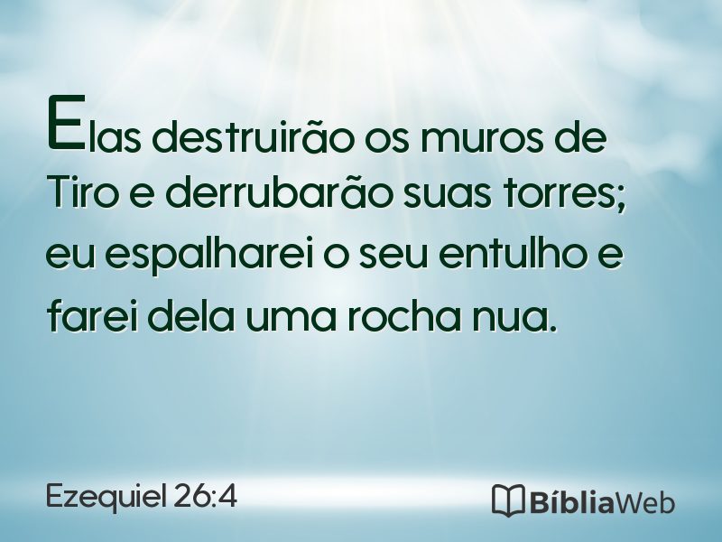 Ezequiel 26:4 em imagem para compartilhar