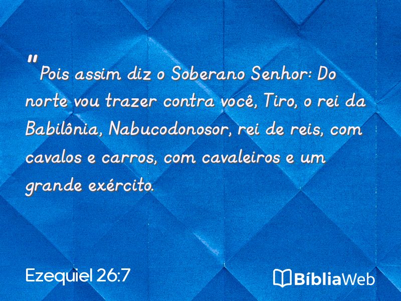Ezequiel 26:7 em imagem para compartilhar