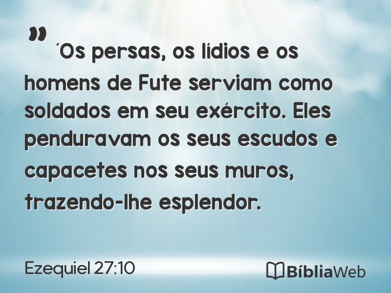 Ezequiel 27:10 em imagem para compartilhar